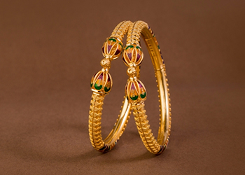 fashionable gold bangles